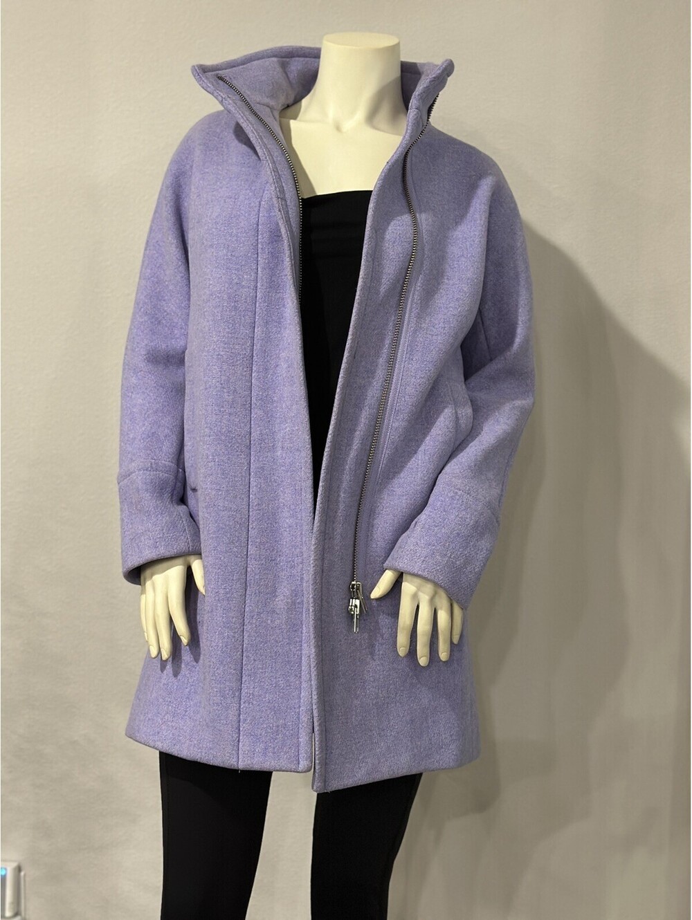 EUC J. Crew Cocoon Coat Signature Italian Stadium Cloth Wool Women Size 00